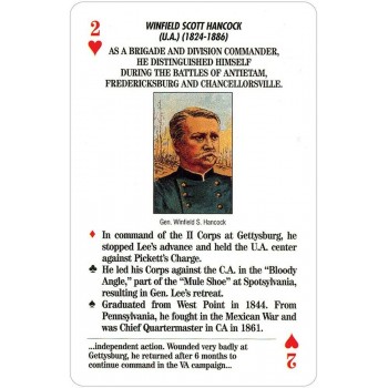 Famous Generals of the Civil War žaidimo kortos